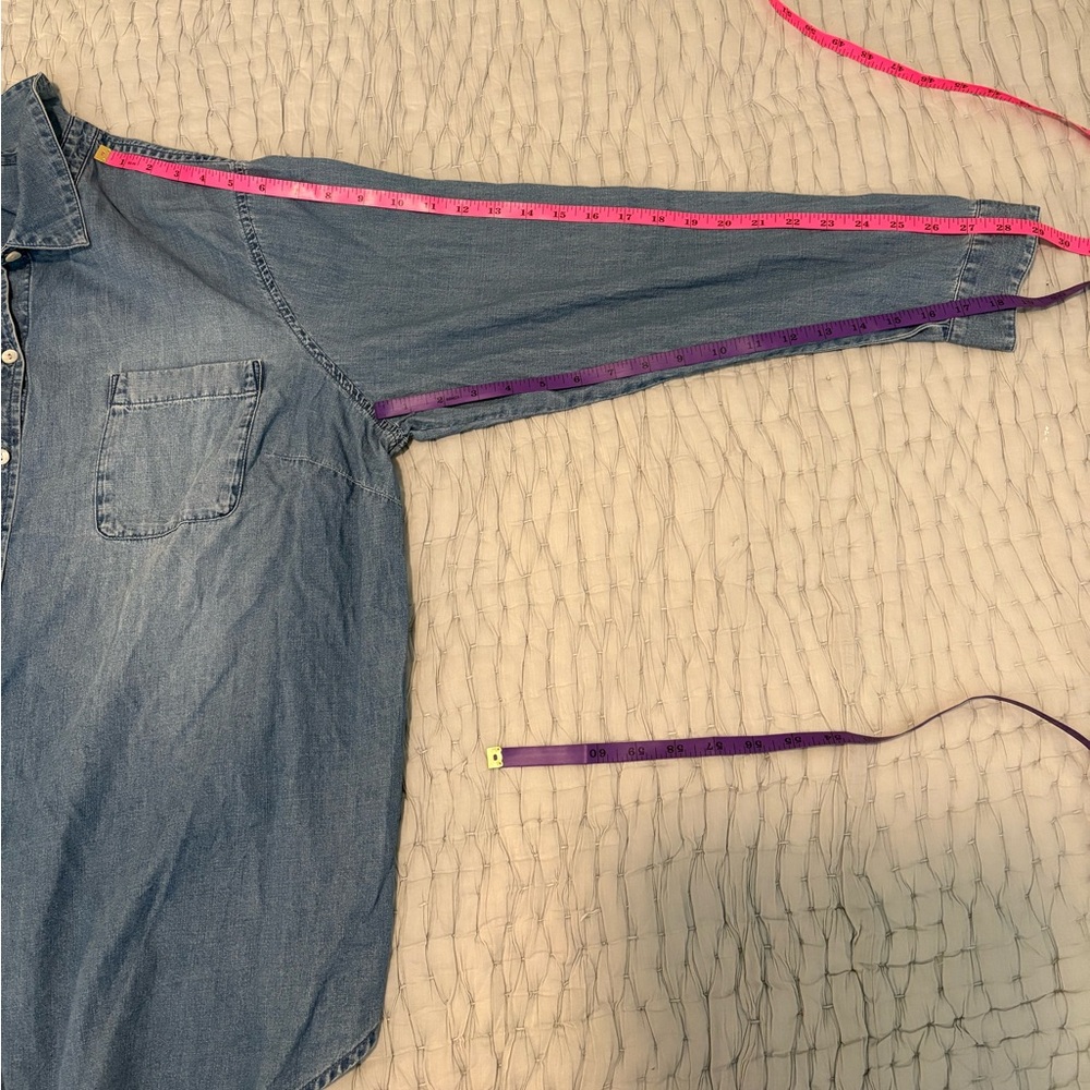 J. Jill Blue Denim Button-Up Shirt, 2X - Picture 13 of 13